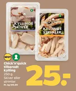 Netto Chick'n'quick tilberedt kylling, DKK 25 tilbud