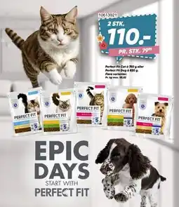 Bilka Perfect Fit Cat à 750 g eller Perfect Fit Dog à 820 g, DKK 110 tilbud