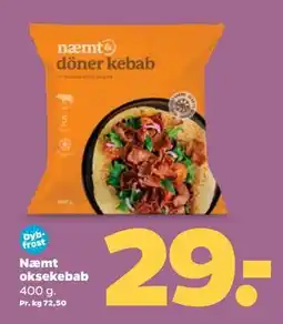 Netto Næmt oksekebab, DKK 29 tilbud