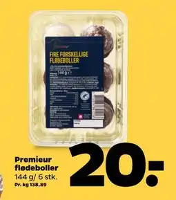 Netto Premieur flødeboller, DKK 20 tilbud
