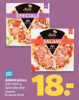 Netto Aldoni pizza, DKK 18 tilbud
