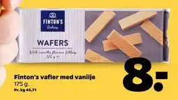 Netto Finton's vafler med vanilje, DKK 8 tilbud