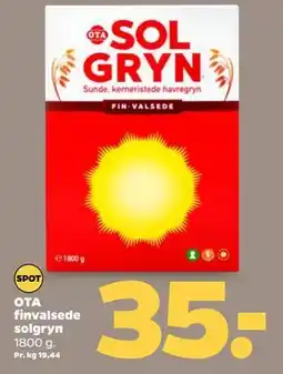 Netto OTA finvalsede solgryn, DKK 35 tilbud