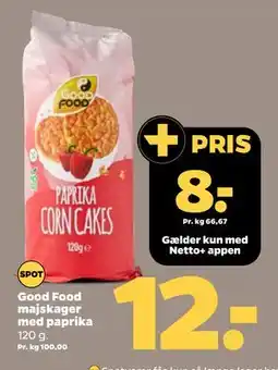 Netto Good Food majskager med paprika, DKK 12, App-pris tilbud