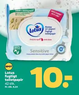 Netto Lotus fugtigt toiletpapir, DKK 10 tilbud