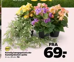 Netto Kunstig blomst i potte, DKK 79 tilbud