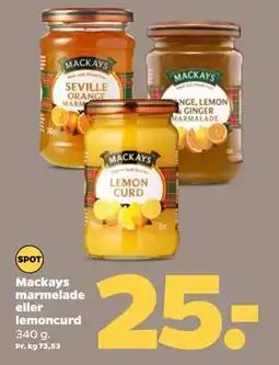 Netto Mackays marmelade eller lemoncurd, DKK 25 tilbud