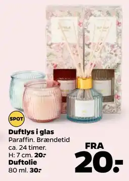 Netto Duftlys i glas tilbud