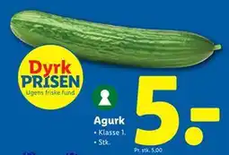 Lidl Agurk, DKK 5 tilbud
