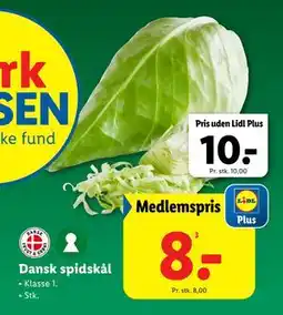 Lidl Dansk spidskål, DKK 10, App-pris tilbud