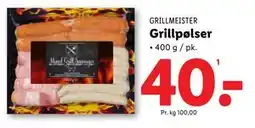 Lidl Grillpølser, DKK 40 tilbud