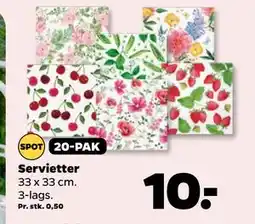 Netto Servietter, DKK 10 tilbud