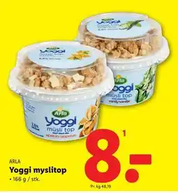 Lidl Yoggi myslitop, DKK 8 tilbud
