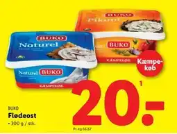 Lidl Flødeost, DKK 20 tilbud