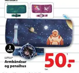 Lidl Armbåndsur og penalhus, DKK 50 tilbud