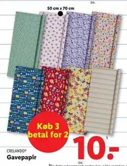 Lidl Gavepapir, DKK 10 tilbud