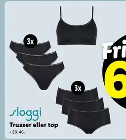 Lidl Trusser eller top, DKK 69 tilbud