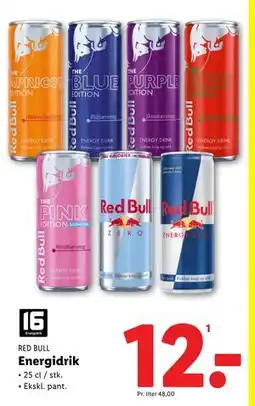 Lidl Energidrik, DKK 12 tilbud