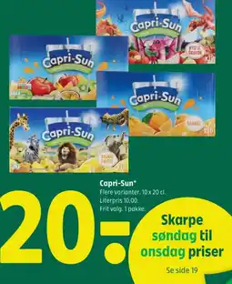 Coop 365 Capri-Sun tilbud