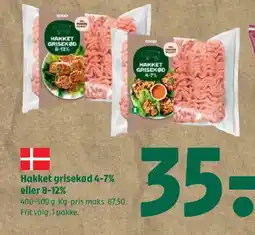 Coop 365 Hakket grisekød 4-7% eller 8-12% tilbud
