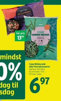 Coop 365 Coop Malay wok eller fine haricoverts tilbud