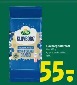 Coop 365 Klovborg skæreost Min. tilbud