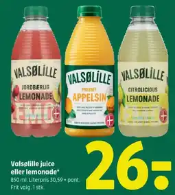 Coop 365 Valsølille juice eller lemonade* tilbud
