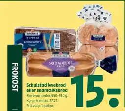 Coop 365 Schulstad levebrød eller sødmælksbrød tilbud