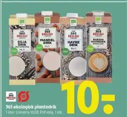 Coop 365 365 økologisk plantedrik tilbud