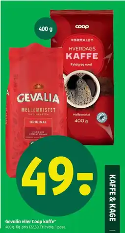 Coop 365 Gevalia eller Coop kaffe* tilbud