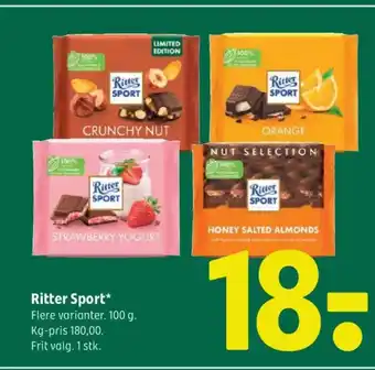Coop 365 Ritter Sport tilbud