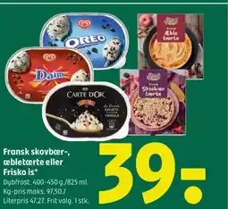 Coop 365 Fransk skovbær-, æbletærte eller Frisko is* tilbud