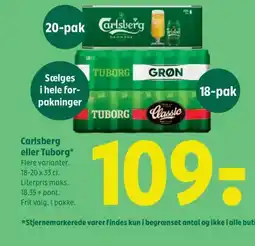 Coop 365 Carlsberg eller Tuborg* tilbud