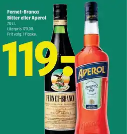 Coop 365 Fernet-Branca Bitter eller Aperol tilbud