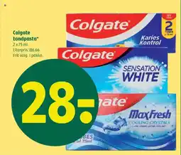 Coop 365 Colgate tandpasta* tilbud