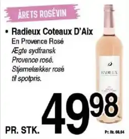 ABC Lavpris Radieux Coteaux D'Aix En Provence Rosé tilbud