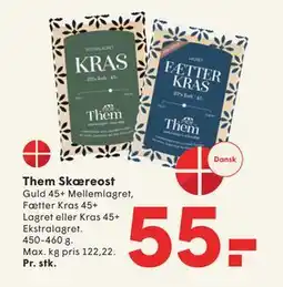 SPAR Them Skæreost, DKK 55 tilbud