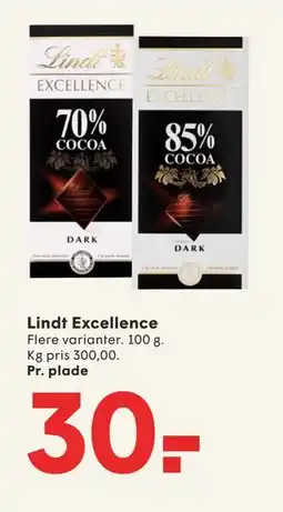 SPAR Lindt Excellence, DKK 30 tilbud