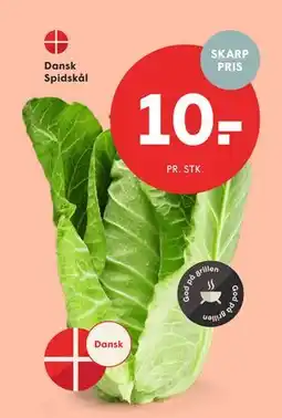 SPAR Dansk Spidskål, DKK 10 tilbud