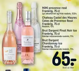 REMA 1000 Chateau Castel des Maures Cotes de Provence Rosé Frankrig, 75 cl, DKK 65 tilbud