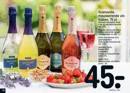 REMA 1000 Scanavino mousserende vin Italien, 75 cl, DKK 45 tilbud