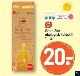 REMA 1000 Gram Slot økologisk koldskål 1 liter, DKK 20 tilbud