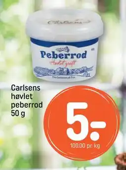 REMA 1000 Carlsens høvlet peberrod 50 g, DKK 5 tilbud