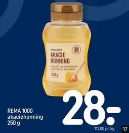 REMA 1000 REMA 1000 akaciehonning 250 g, DKK 28 tilbud