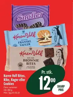 Min Købmand Karen Volf Bites, Kiks, Kager eller Cookies, DKK 12 tilbud