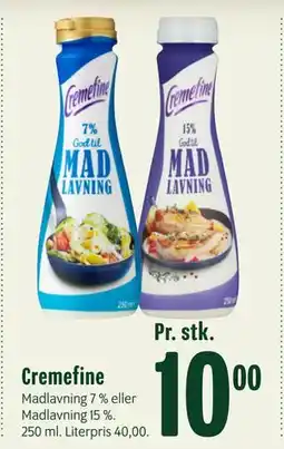 Min Købmand Cremefine, DKK 10 tilbud