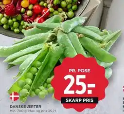 MENY DANSKE ÆRTER, DKK 25 tilbud