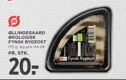 MENY ØLLINGEGAARD ØKOLOGISK FYNSK RYGEOST, DKK 20 tilbud