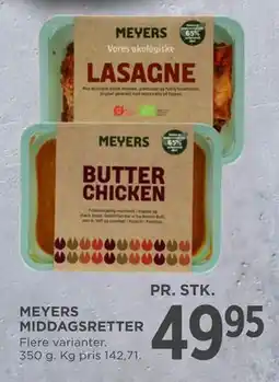 MENY MEYERS MIDDAGSRETTER, DKK 49.95 tilbud