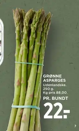 MENY GRØNNE ASPARGES, DKK 22 tilbud